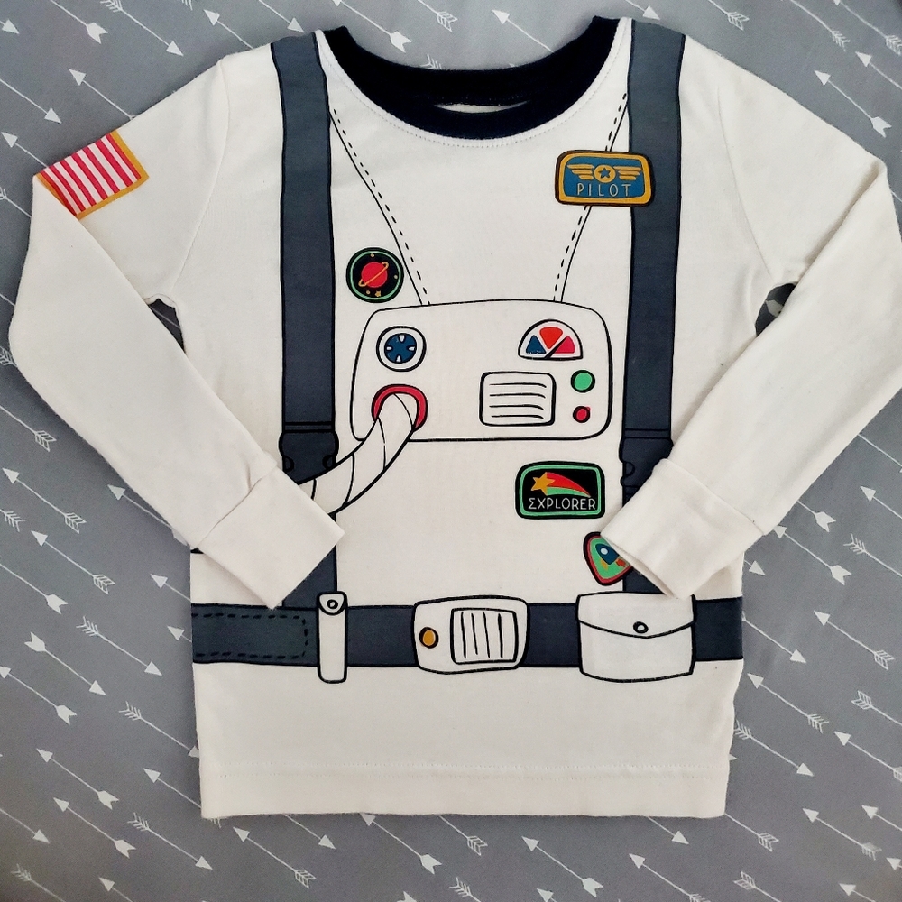 Boys Old Navy Astronaut Pilot pajama top 3T
